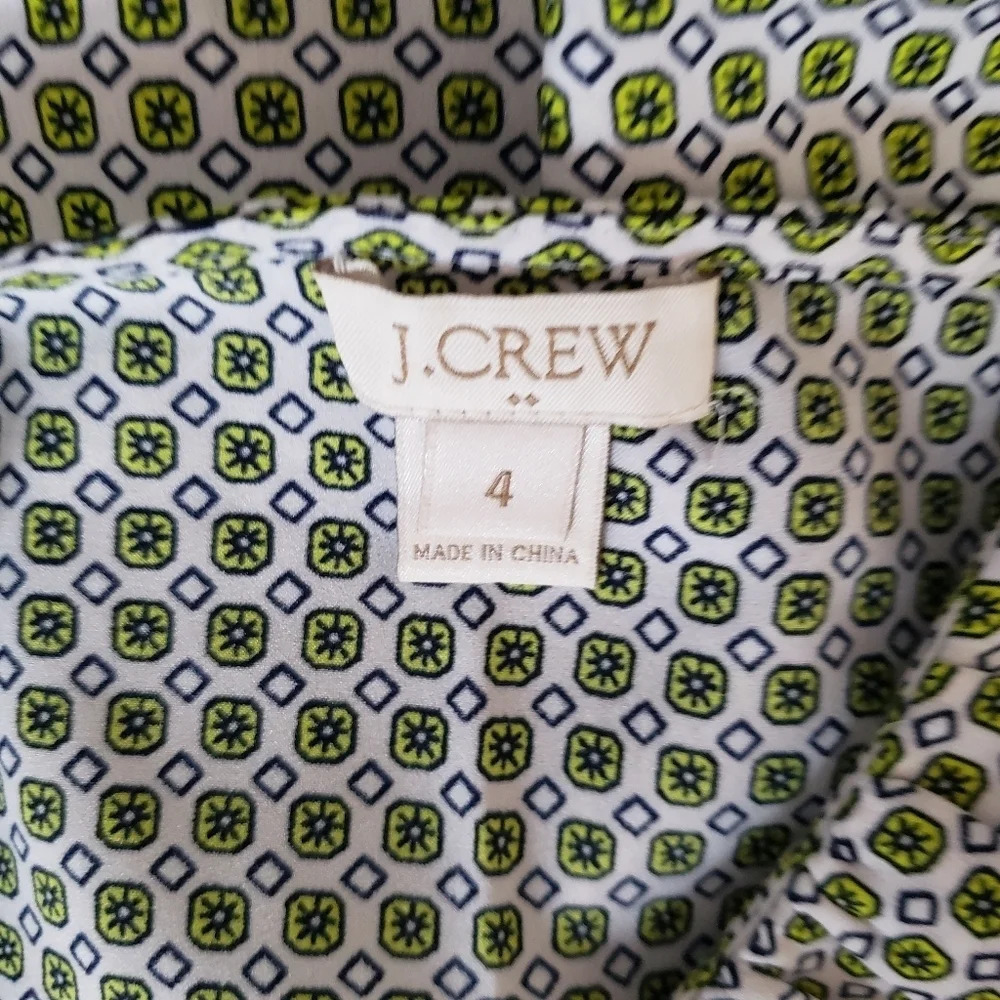 J. Crew Printed Ruffled Tank Top - Picture 5 of 6
